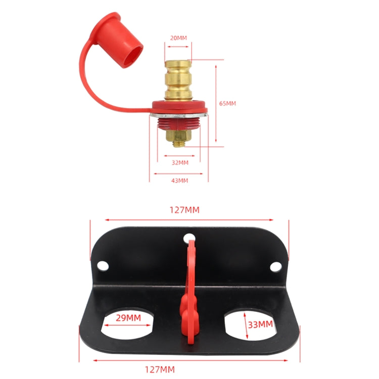 CP-4005 Car Remote Battery Terminal SUV Battery Pile Head with Stainless Steel Bracket - Booster Cable & Clip by PMC Jewellery | Online Shopping South Africa | PMC Jewellery | Buy Now Pay Later Mobicred