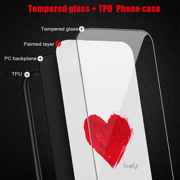 For iPhone 16 Colorful Painted Glass Phone Case(Moon Hill) - iPhone 16 Cases by PMC TechLife | Online Shopping South Africa | PMC TechLife | Buy Now Pay Later Mobicred