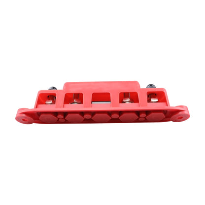 CP-4124-02 RV Yacht M8 Single Row 4-way Power Distribution Block Busbar with Cover with 300A Fuse - Booster Cable & Clip by PMC Jewellery | Online Shopping South Africa | PMC Jewellery | Buy Now Pay Later Mobicred