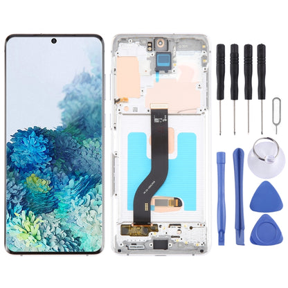 For Samsung Galaxy S20+ 4G/5G SM-G985/986 6.67 inch OLED LCD Screen Digitizer Full Assembly with Frame (Silver) - Galaxy S Series Parts by PMC Jewellery | Online Shopping South Africa | PMC Jewellery | Buy Now Pay Later Mobicred