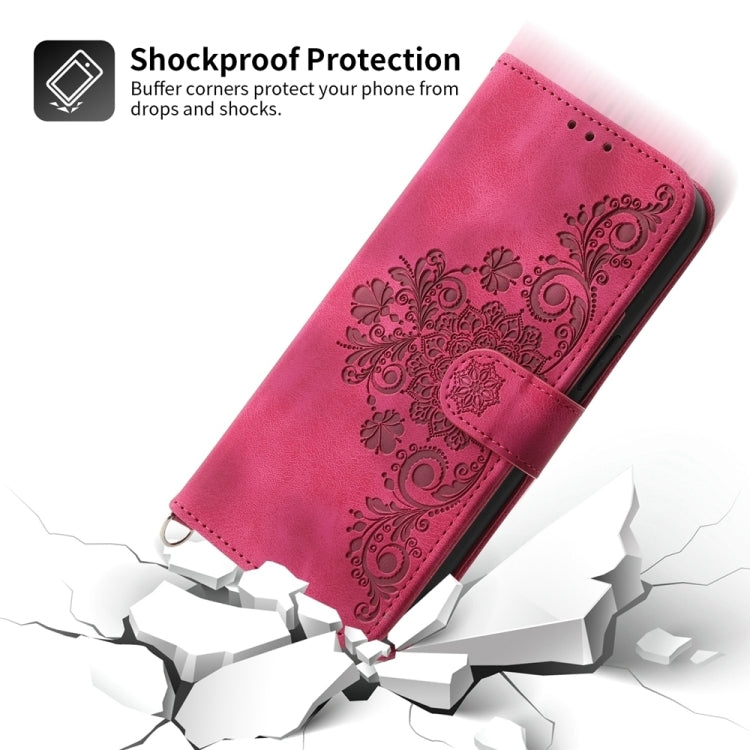 For Xiaomi 14 Ultra Skin-feel Flowers Embossed Wallet Leather Phone Case(Wine Red) - 14 Ultra Cases by PMC Jewellery | Online Shopping South Africa | PMC Jewellery | Buy Now Pay Later Mobicred