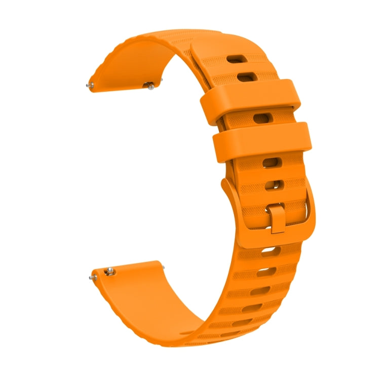 For Huawei Watch 4 / 4 Pro Wavy Dot Pattern Solid Color Silicone Watch Band(Yellow) - Watch Bands by PMC TechLife | Online Shopping South Africa | PMC TechLife