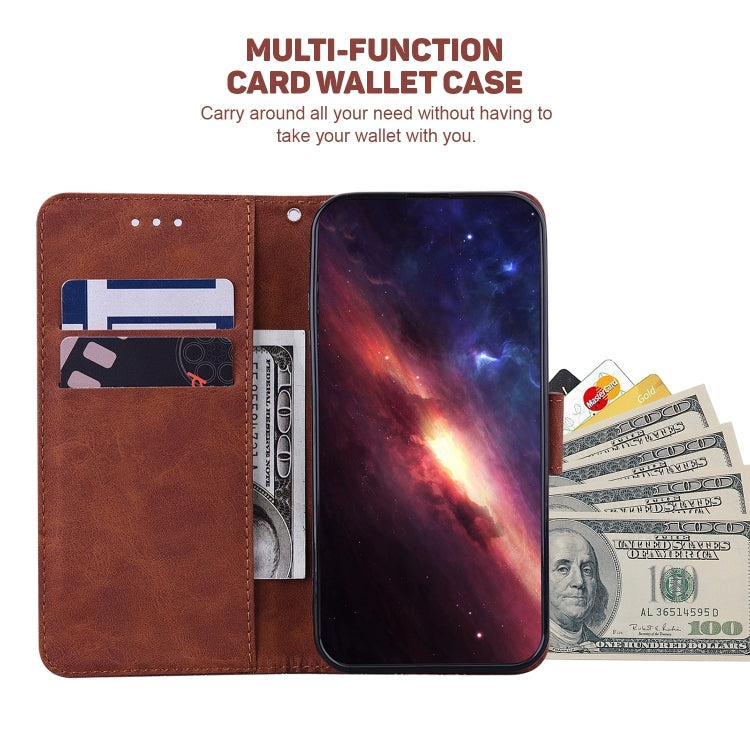 For Realme 12 5G Geometric Embossed Leather Phone Case(Brown) - Realme Cases by PMC TechLife | Online Shopping South Africa | PMC TechLife | Buy Now Pay Later Mobicred