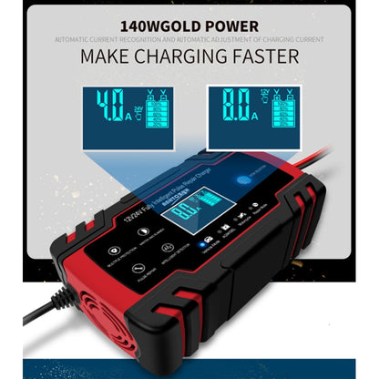 ANHTCzyx 12V 8A  / 24V 4A Automobile Battery Charger Motorcycle Battery Repair Type AGM(EU Plug) - Battery Charger by PMC Jewellery | Online Shopping South Africa | PMC Jewellery | Buy Now Pay Later Mobicred