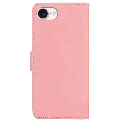 For iPhone SE 2024 Skin Feel Pure Color Flip Leather Phone Case(Pink) - More iPhone Cases by PMC Jewellery | Online Shopping South Africa | PMC Jewellery | Buy Now Pay Later Mobicred