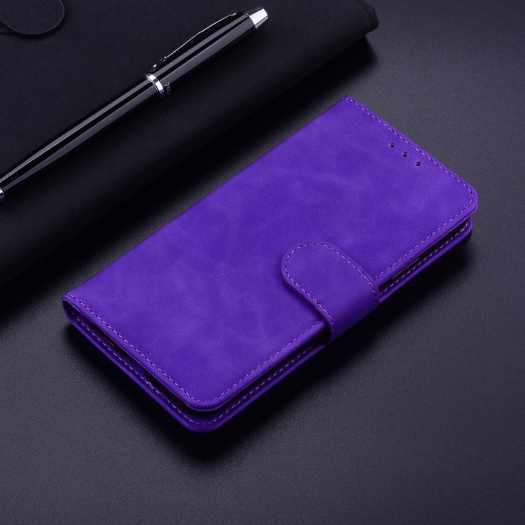 For Infinix Hot 40 / 40 Pro Skin Feel Pure Color Flip Leather Phone Case(Purple) - Infinix Cases by PMC Jewellery | Online Shopping South Africa | PMC Jewellery | Buy Now Pay Later Mobicred