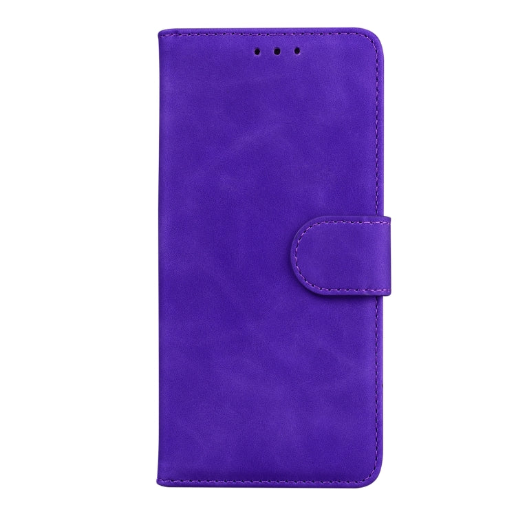 For Infinix Hot 40 / 40 Pro Skin Feel Pure Color Flip Leather Phone Case(Purple) - Infinix Cases by PMC Jewellery | Online Shopping South Africa | PMC Jewellery | Buy Now Pay Later Mobicred