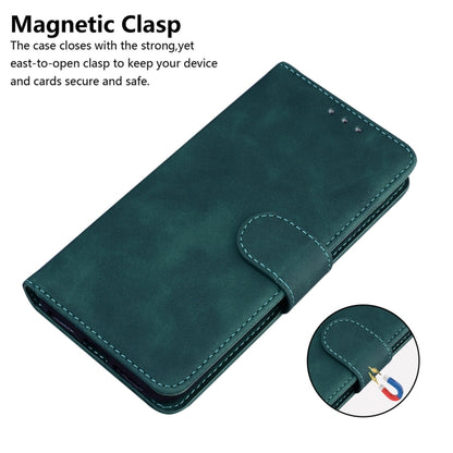 For Xiaomi Redmi Note 13 Pro+ 5G Skin Feel Pure Color Flip Leather Phone Case(Green) - Note 13 Pro+ Cases by PMC Jewellery | Online Shopping South Africa | PMC Jewellery | Buy Now Pay Later Mobicred