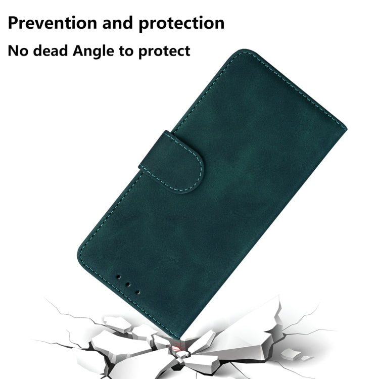 For Xiaomi Redmi Note 13 Pro+ 5G Skin Feel Pure Color Flip Leather Phone Case(Green) - Note 13 Pro+ Cases by PMC Jewellery | Online Shopping South Africa | PMC Jewellery | Buy Now Pay Later Mobicred