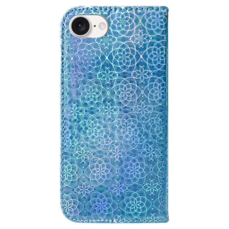 For iPhone SE 2024 Colorful Magnetic Buckle Leather Phone Case(Blue) - More iPhone Cases by PMC Jewellery | Online Shopping South Africa | PMC Jewellery | Buy Now Pay Later Mobicred