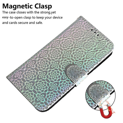 For Motorola Moto G Play 4G 2024 Colorful Magnetic Buckle Leather Phone Case(Silver) - Motorola Cases by PMC Jewellery | Online Shopping South Africa | PMC Jewellery | Buy Now Pay Later Mobicred