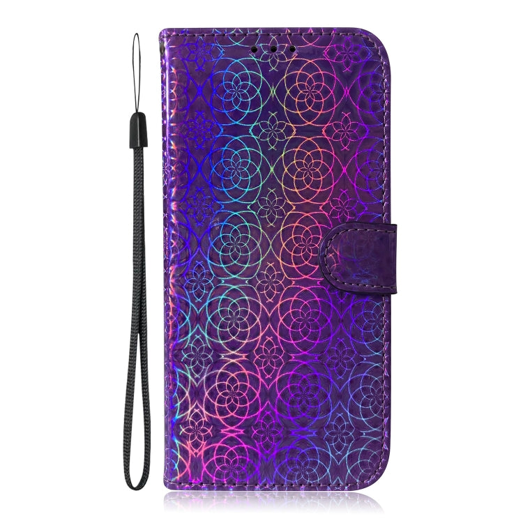 For Motorola Moto G Play 4G 2024 Colorful Magnetic Buckle Leather Phone Case(Purple) - Motorola Cases by PMC Jewellery | Online Shopping South Africa | PMC Jewellery | Buy Now Pay Later Mobicred