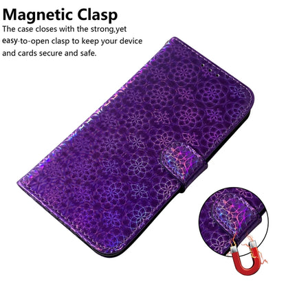 For Motorola Moto G Play 4G 2024 Colorful Magnetic Buckle Leather Phone Case(Purple) - Motorola Cases by PMC Jewellery | Online Shopping South Africa | PMC Jewellery | Buy Now Pay Later Mobicred