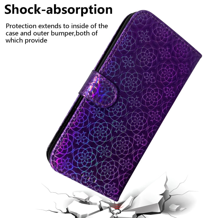 For Motorola Moto G Power 5G 2024 Colorful Magnetic Buckle Leather Phone Case(Purple) - Motorola Cases by PMC Jewellery | Online Shopping South Africa | PMC Jewellery | Buy Now Pay Later Mobicred