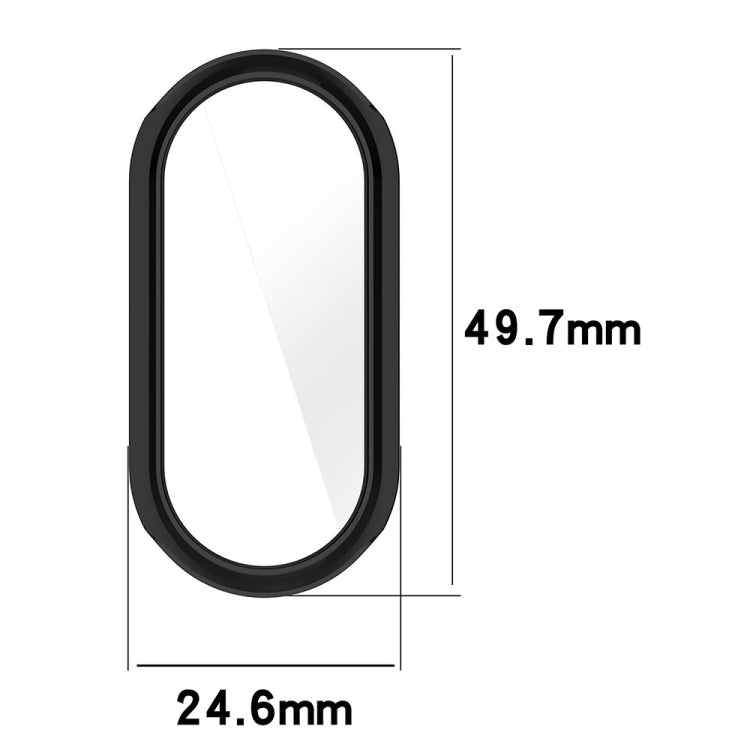 For Xiaomi Mi Band 8 Full Coverage TPU Electroplating Watch Protective Case(Black) - Watch Cases by PMC Jewellery | Online Shopping South Africa | PMC Jewellery