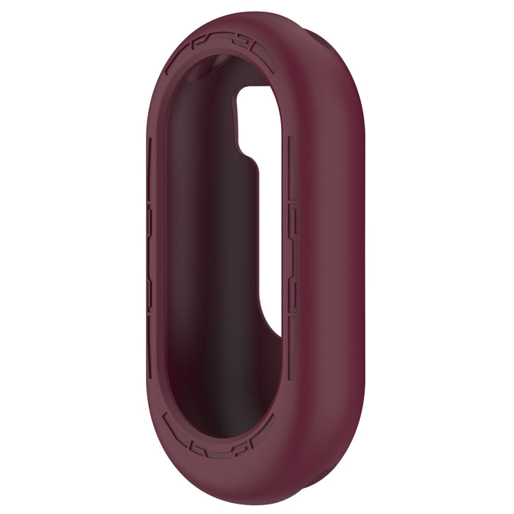 For Xiaomi Mi Band 8 Pure Color Silicone Watch Protective Case(Wine Red) - Watch Cases by PMC Jewellery | Online Shopping South Africa | PMC Jewellery