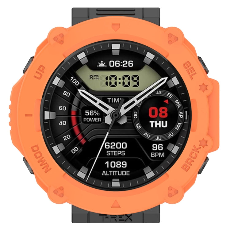 For Amazfit T-Rex Ultra Armor Hollow Watch Protective Case(Orange) - Watch Cases by PMC Jewellery | Online Shopping South Africa | PMC Jewellery