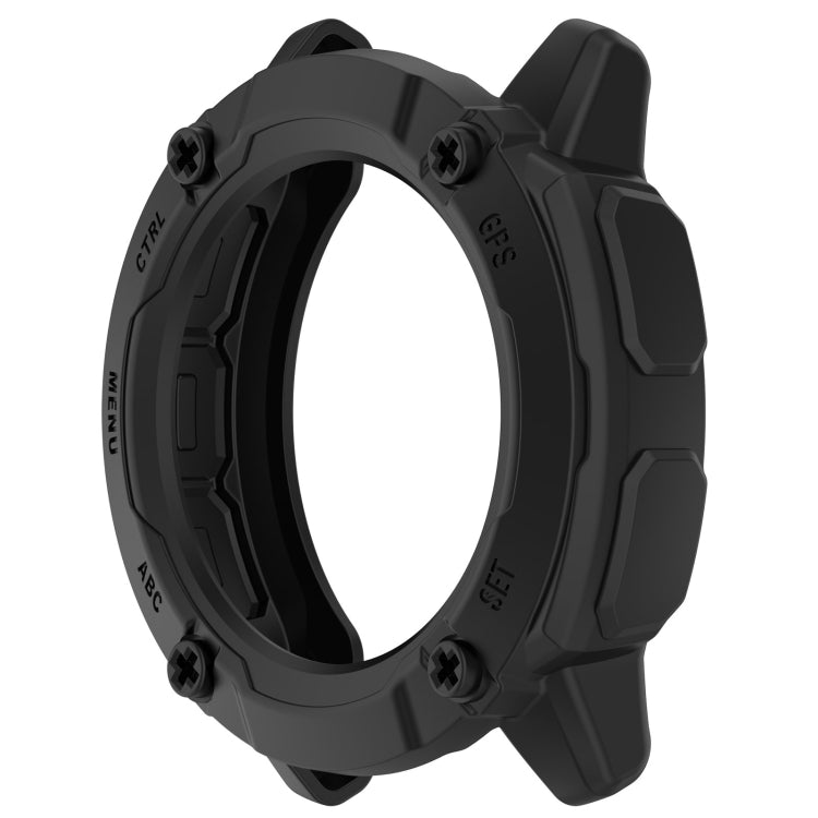 For Garmin Instinct 2X Armor Hollow Watch Protective Case(Black) - Watch Cases by PMC TechLife | Online Shopping South Africa | PMC TechLife | Buy Now Pay Later Mobicred