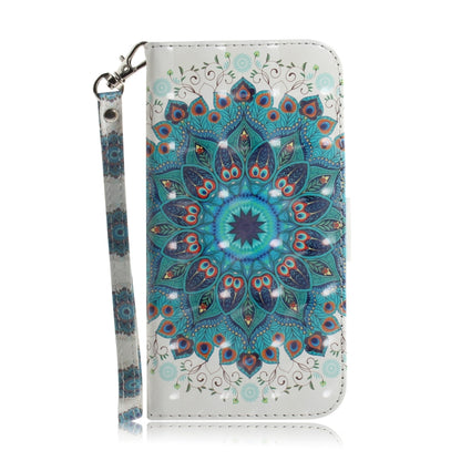 For Motorola Moto G Play 4G 2024 3D Colored Flip Leather Phone Case(Peacock Wreath) - Motorola Cases by PMC Jewellery | Online Shopping South Africa | PMC Jewellery | Buy Now Pay Later Mobicred