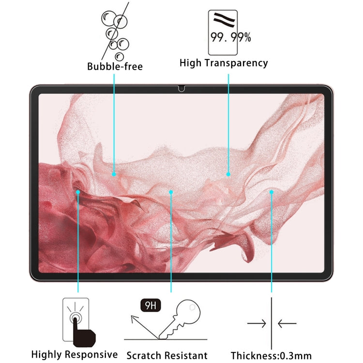 For Samsung Galaxy Tab S9 Plus 25pcs 9H 0.3mm Explosion-proof Tempered Glass Film - Tab S9+ Tempered Glass by PMC Jewellery | Online Shopping South Africa | PMC Jewellery | Buy Now Pay Later Mobicred