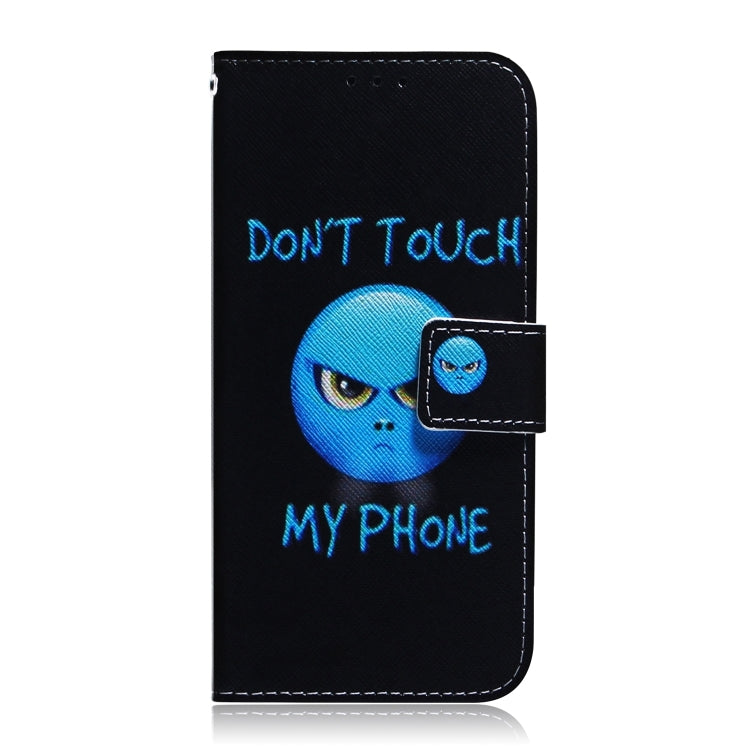 For iPhone 16 Coloured Drawing Flip Leather Phone Case(Anger) - iPhone 16 Cases by PMC Jewellery | Online Shopping South Africa | PMC Jewellery | Buy Now Pay Later Mobicred