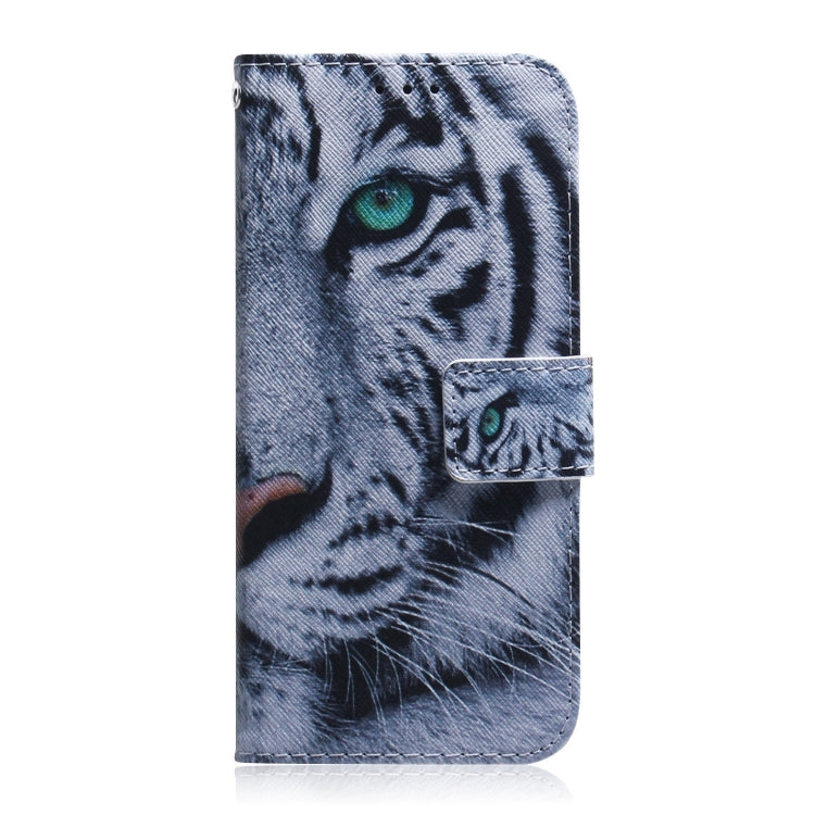For iPhone 16 Plus Coloured Drawing Flip Leather Phone Case(Tiger) - iPhone 16 Plus Cases by PMC TechLife | Online Shopping South Africa | PMC TechLife | Buy Now Pay Later Mobicred