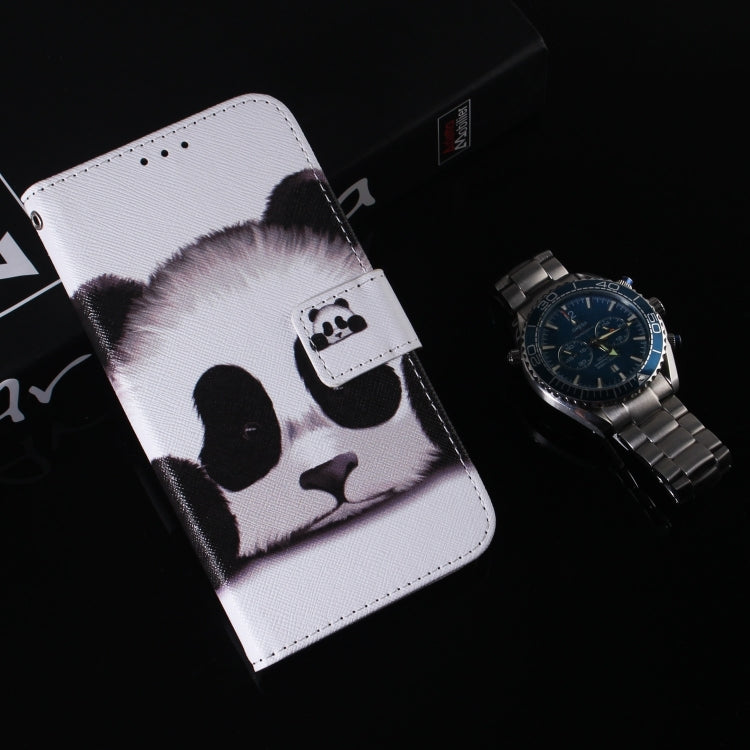 For iPhone 16 Plus Coloured Drawing Flip Leather Phone Case(Panda) - iPhone 16 Plus Cases by PMC Jewellery | Online Shopping South Africa | PMC Jewellery | Buy Now Pay Later Mobicred