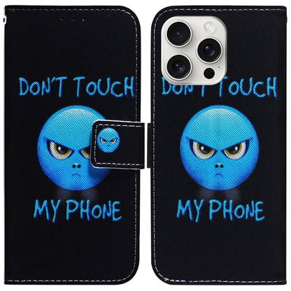 For iPhone 16 Pro Max Coloured Drawing Flip Leather Phone Case(Anger) - iPhone 16 Pro Max Cases by PMC Jewellery | Online Shopping South Africa | PMC Jewellery | Buy Now Pay Later Mobicred