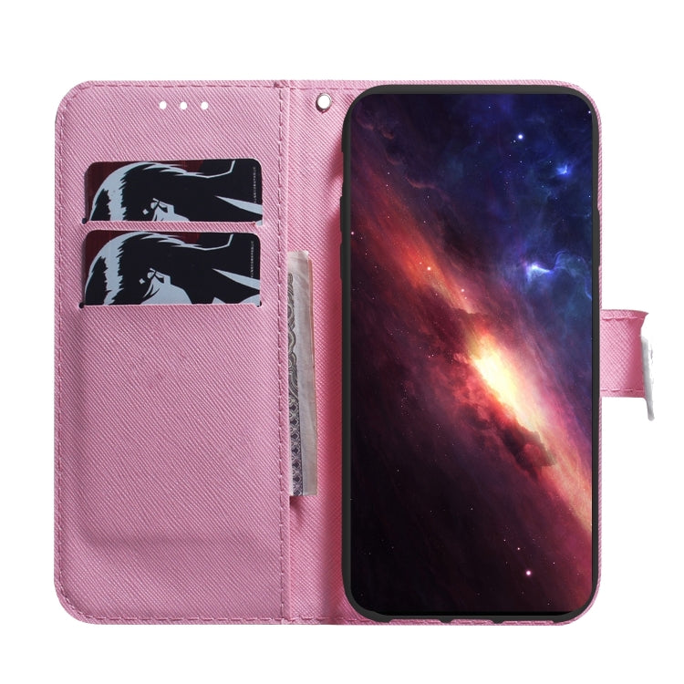 For iPhone 16 Pro Max Coloured Drawing Flip Leather Phone Case(Magnolia) - iPhone 16 Pro Max Cases by PMC Jewellery | Online Shopping South Africa | PMC Jewellery | Buy Now Pay Later Mobicred