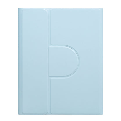 For iPad 10.2 2021 / Air 2019 Square Button 360 Degree Rotatable Bluetooth Keyboard Leather Case with Touchpad(Sky Blue) - Universal by PMC Jewellery | Online Shopping South Africa | PMC Jewellery