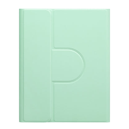 For iPad Air 2022 / iPad Pro 11 2021 Square Button 360 Degree Rotatable Bluetooth Keyboard Leather Case with Touchpad(Mint Green) - Universal by PMC Jewellery | Online Shopping South Africa | PMC Jewellery