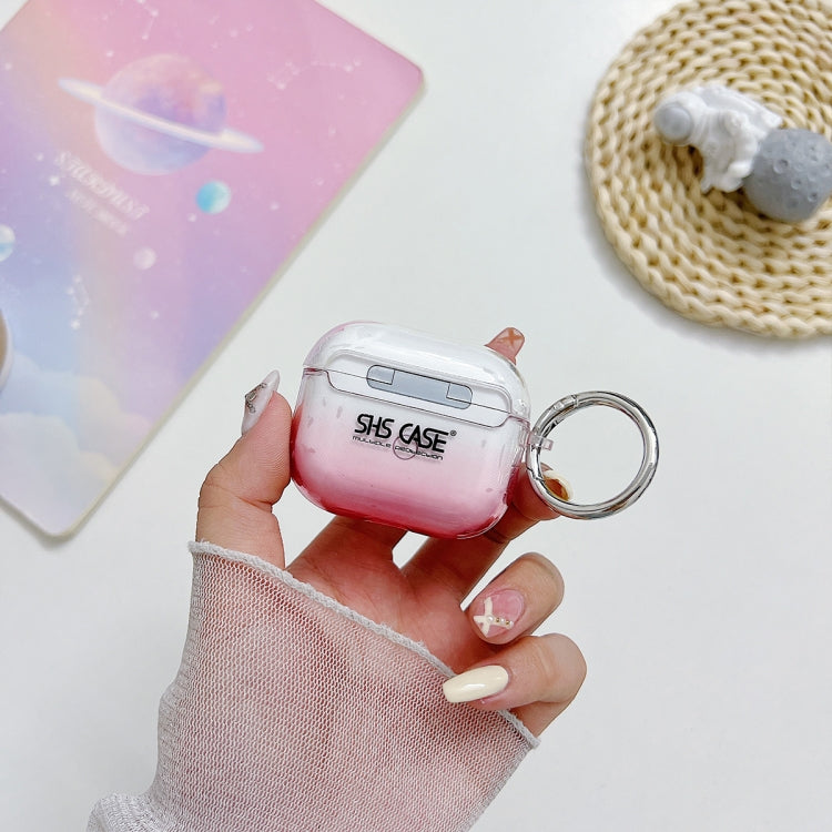 For AirPods Pro 2 Transparent Glitter Bluetooth Earphone Protective Case(Black) - For AirPods Pro 2 by PMC Jewellery | Online Shopping South Africa | PMC Jewellery | Buy Now Pay Later Mobicred