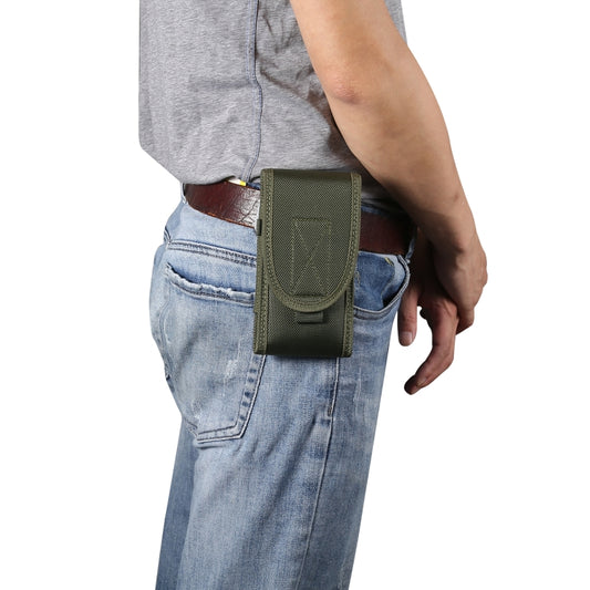 For 6.7 inch and Below Phones Multifunctional Universal Vertical Nylon Fabric Waist Bag Tactical Belt Bag(Green) - More iPhone Cases by PMC Jewellery | Online Shopping South Africa | PMC Jewellery