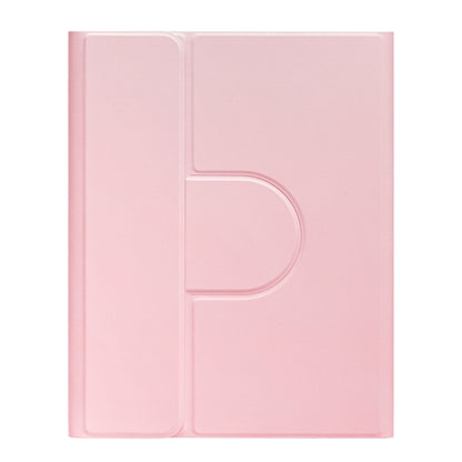 For iPad 10th Gen 10.9 2022 Round Button 360 Degree Rotatable Bluetooth Keyboard Leather Case with Touchpad(Pink) - Universal by PMC Jewellery | Online Shopping South Africa | PMC Jewellery