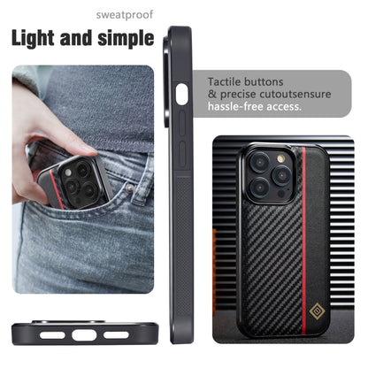 For Samsung Galaxy S23 LC.IMEEKE 3 in 1 Carbon Fiber Texture Shockproof Phone Case(Black) - Galaxy Phone Cases by LC.IMEEKE | Online Shopping South Africa | PMC Jewellery