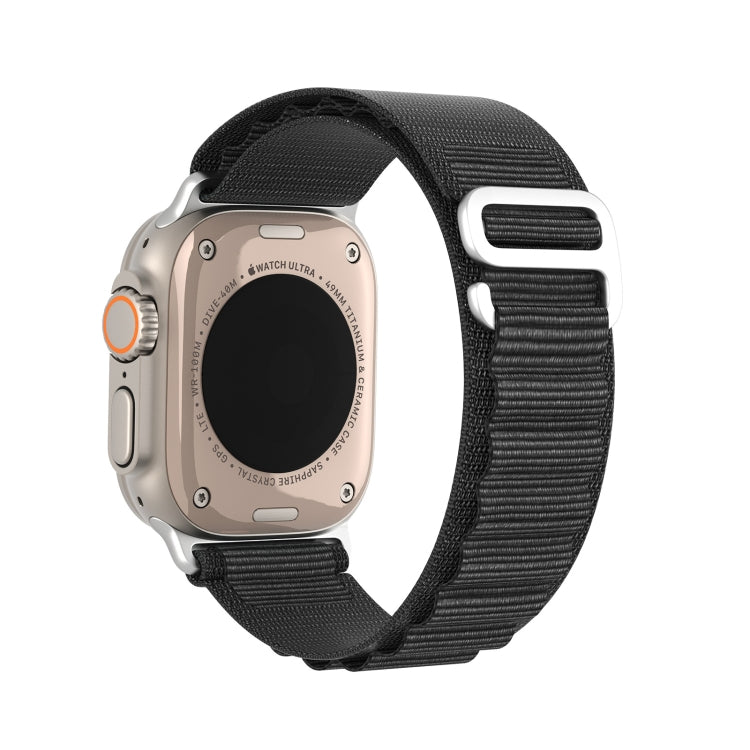 For Apple Watch SE 2022 40mm DUX DUCIS GS Series Nylon Loop Watch Band(Black) - Watch Bands by DUX DUCIS | Online Shopping South Africa | PMC Jewellery | Buy Now Pay Later Mobicred