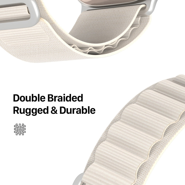 For Apple Watch Series 5 40mm DUX DUCIS GS Series Nylon Loop Watch Band(Starlight) - Watch Bands by DUX DUCIS | Online Shopping South Africa | PMC Jewellery | Buy Now Pay Later Mobicred