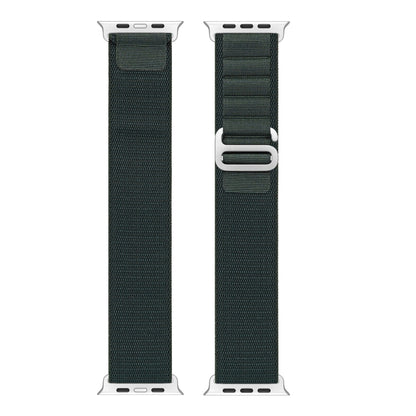 For Apple Watch Series 4 44mm DUX DUCIS GS Series Nylon Loop Watch Band(Green) - Watch Bands by DUX DUCIS | Online Shopping South Africa | PMC Jewellery | Buy Now Pay Later Mobicred