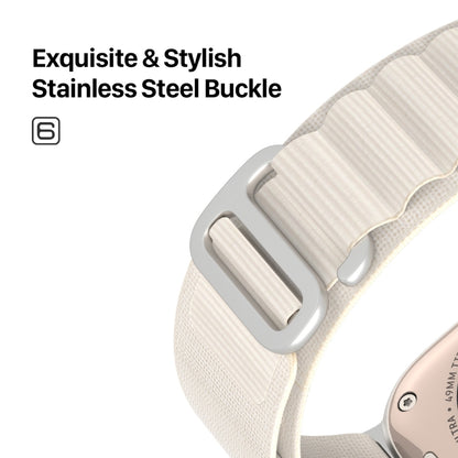 For Apple Watch Series 4 40mm DUX DUCIS GS Series Nylon Loop Watch Band(Starlight) - Watch Bands by DUX DUCIS | Online Shopping South Africa | PMC Jewellery | Buy Now Pay Later Mobicred