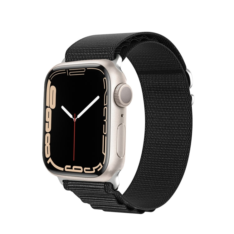 For Apple Watch Series 3 42mm DUX DUCIS GS Series Nylon Loop Watch Band(Black) - Watch Bands by DUX DUCIS | Online Shopping South Africa | PMC Jewellery | Buy Now Pay Later Mobicred