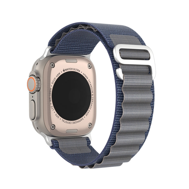 For Apple Watch Series 9 41mm DUX DUCIS GS Series Nylon Loop Watch Band(Blue) - Watch Bands by DUX DUCIS | Online Shopping South Africa | PMC Jewellery | Buy Now Pay Later Mobicred