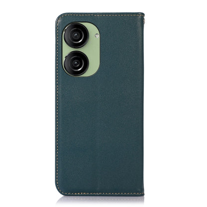 For Asus ZenFone 10 / ZenFone 9 KHAZNEH Nappa Top Layer Cowhide Leather Phone Case(Green) - ASUS Cases by PMC Jewellery | Online Shopping South Africa | PMC Jewellery