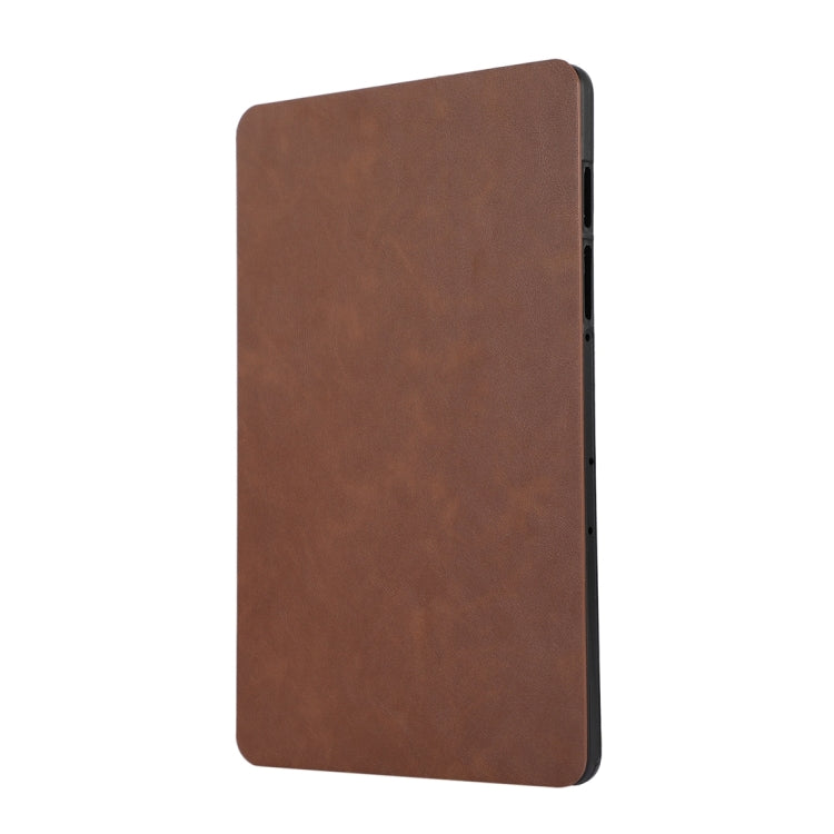 For Samsung Galaxy Tab S9 TPU Flip Tablet Protective Leather Case(Brown) - Galaxy Tab S9 Cases by PMC Jewellery | Online Shopping South Africa | PMC Jewellery | Buy Now Pay Later Mobicred