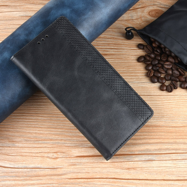 For Ulefone Note 17 Pro Magnetic Buckle Retro Texture Leather Phone Case(Black) - free shipping - PMC Jewellery - Order now!