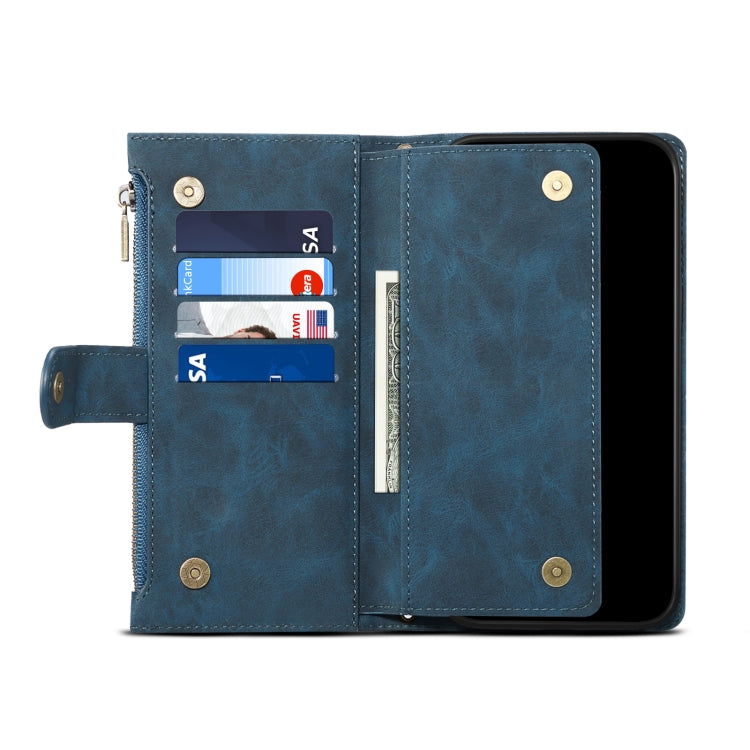 For iPhone 16 ESEBLE Retro Frosted RFID Flip Leather Phone Case(Dark Green) - free shipping - PMC TechLife - Order now!