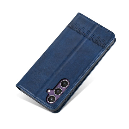 For Samsung Galaxy S24+ 5G AZNS Magnetic Calf Texture Flip Leather Phone Case(Dark Blue) - Galaxy S24+ 5G Cases by AZNS | Online Shopping South Africa | PMC Jewellery | Buy Now Pay Later Mobicred