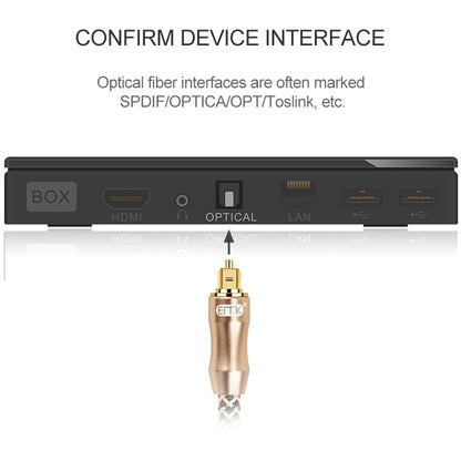 5m EMK OD6.0mm Gold-plated TV Digital Audio Optical Fiber Connecting Cable - Audio Optical Cables by EMK | Online Shopping South Africa | PMC Jewellery | Buy Now Pay Later Mobicred