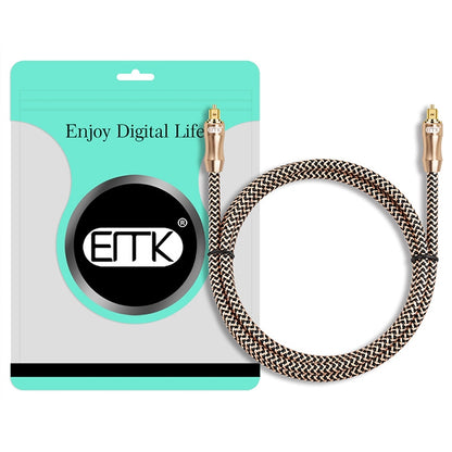 5m EMK OD6.0mm Gold-plated TV Digital Audio Optical Fiber Connecting Cable - Audio Optical Cables by EMK | Online Shopping South Africa | PMC Jewellery | Buy Now Pay Later Mobicred