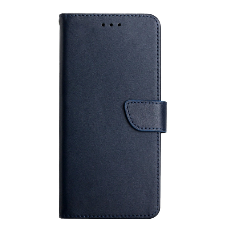 For Samsung Galaxy S23 FE 5G HT02 Genuine Leather Fingerprint-proof Flip Phone Case(Blue) - Galaxy S23 FE 5G Cases by PMC Jewellery | Online Shopping South Africa | PMC Jewellery