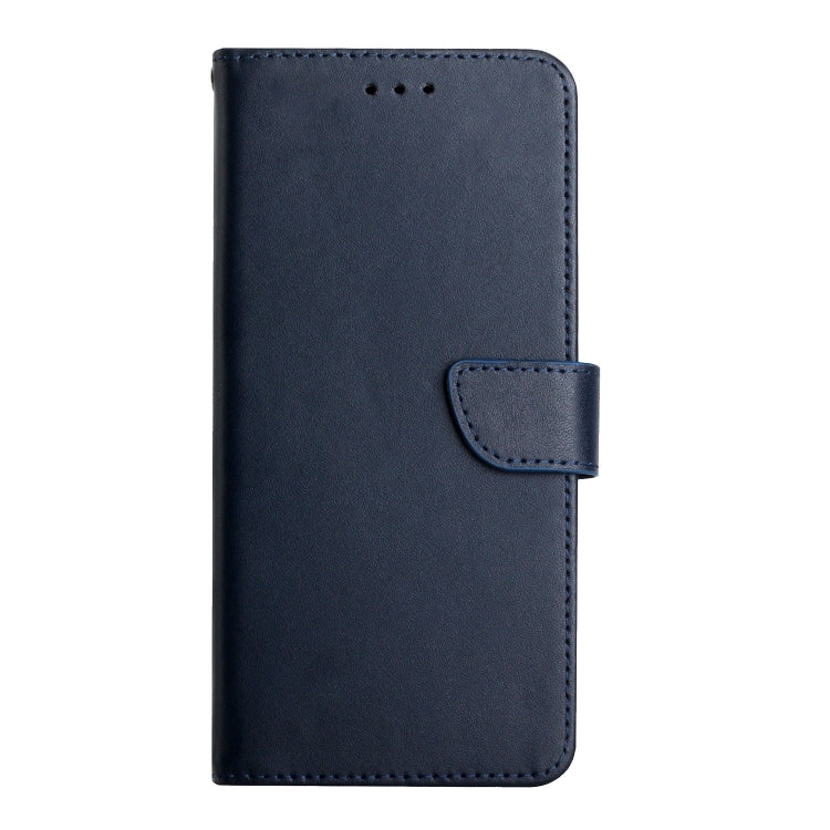 For Samsung Galaxy S24 Ultra 5G HT02 Genuine Leather Fingerprint-proof Flip Phone Case(Blue) - Galaxy S24 Ultra 5G Cases by PMC Jewellery | Online Shopping South Africa | PMC Jewellery | Buy Now Pay Later Mobicred